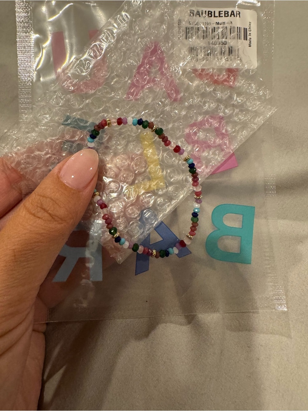 BaubleBar Multicolor Tiny Beaded Bracelet